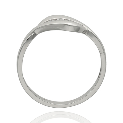 Fehér arany gyűrű 51-es méret (F30PPK/51)